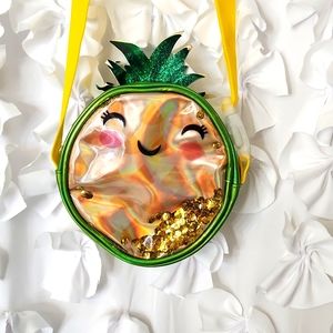 Bite Size Fun, Childrens Sequin Pineapple 🍍 Purse, Crossbody and Fanny Pack